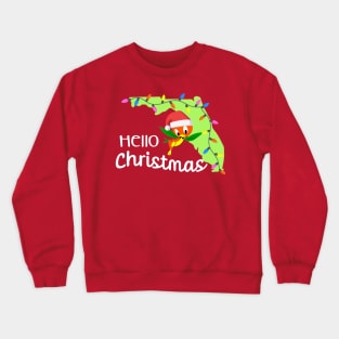 orange Bird Christmas Crewneck Sweatshirt